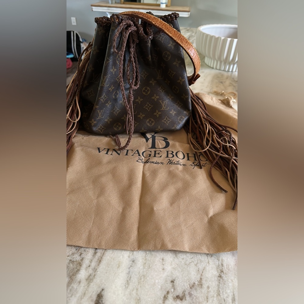 Vintage BOGO champagne bag